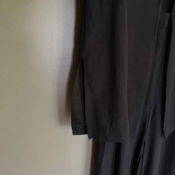 NWT STAUD Catch Jumpsuit Black Size 0 Long Sleeve Straight Leg Crepe Sexy Dressy - Picture 11 of 16